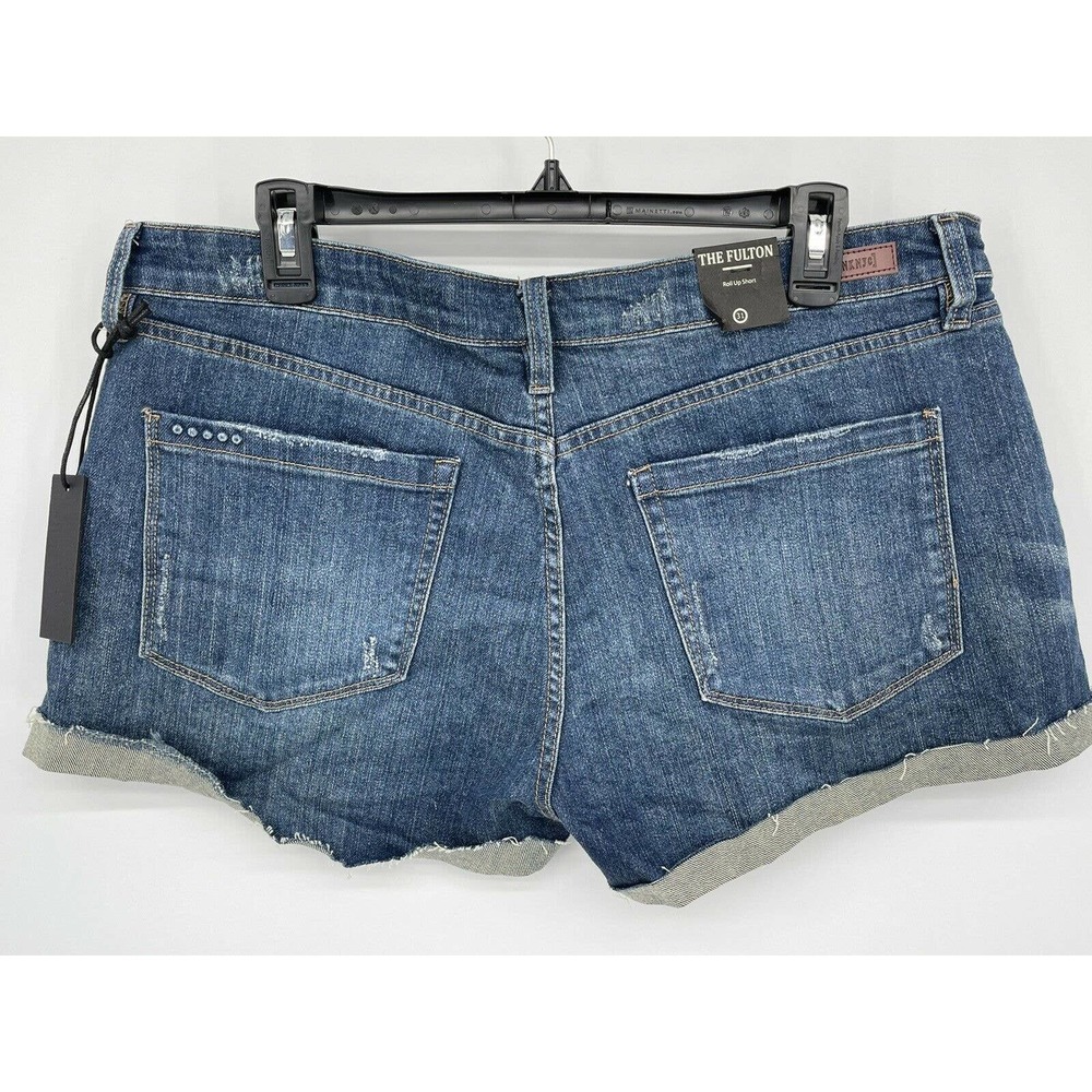 BlankNYC The Fulton Roll Up Ripped Short Shorts Size 31 - Picture 3 of 7